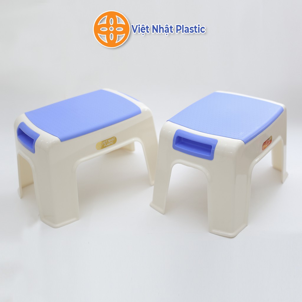 Ghế nhựa thấp phối hai màu Việt Nhật Plastic tiện ích
