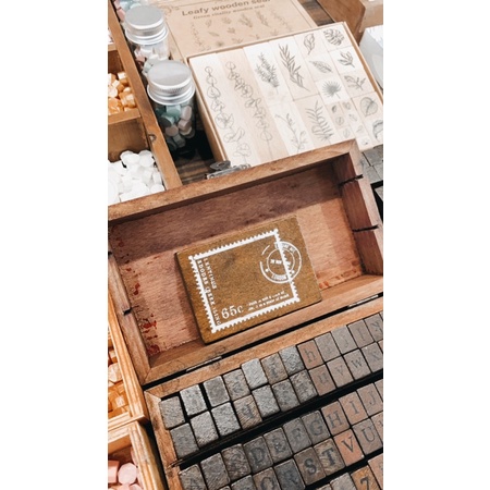 Con dấu gỗ - Bộ con dấu postal