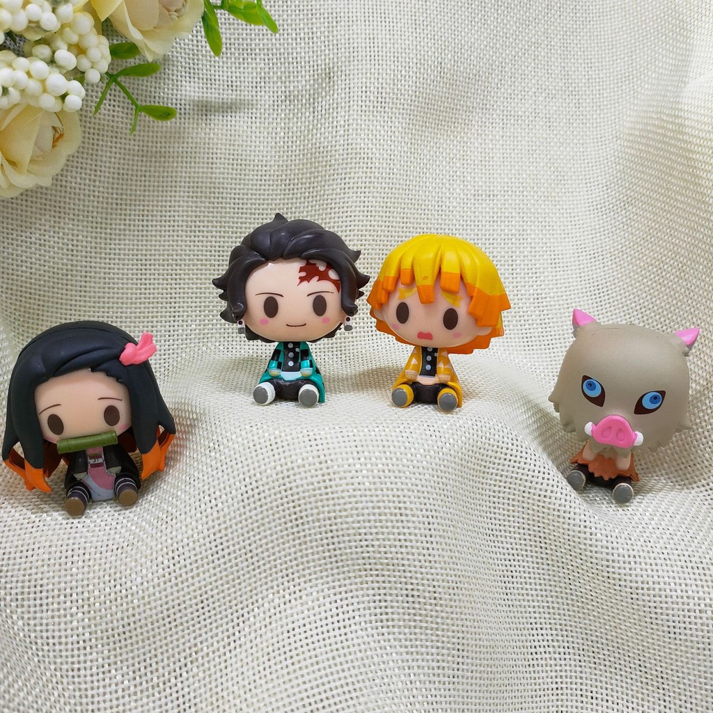 Mô hình nhân vật Nendoroid KIMETSU NO YAIBA CHIBI ĐẦU TO anime chibi trang trí trưng bày đẹp