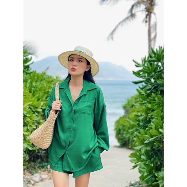 Set Bộ Áo Sơ Mi Trơn + Quần