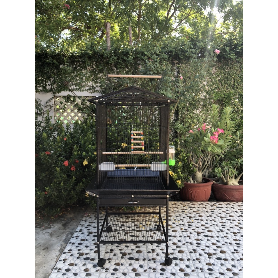 Chuồng Lồng  vẹt ngôi nhà mã số 004 dùng cho Vẹt size trung và nhỏ như :   xích, sun, lovebird, nhồng,...