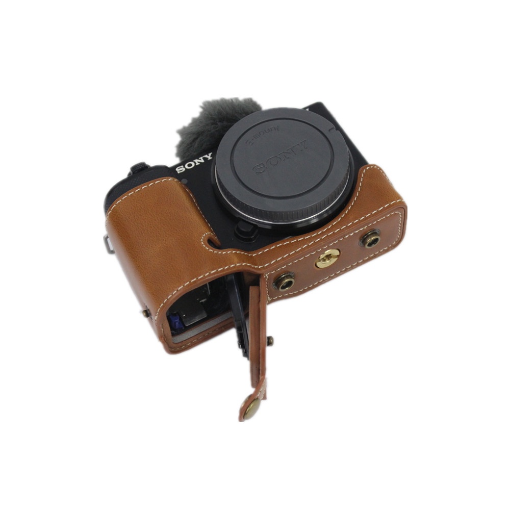 Bộ Đế Bọc Bằng Da Pu + Màng Lọc Ống Kính Máy Ảnh Sony ZV-E10 ZVE10 PZ 16-50mm f/3.5-5.6 Os Lens SELP1650