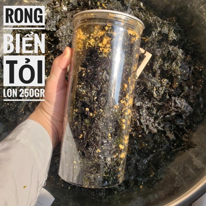 Rong Biển Tỏi Ớt LOn 200Gram [FREE SHIP] TỪ ĐƠN 50K, [Loại Đặc Biệt] Hàng ngon nhà làm