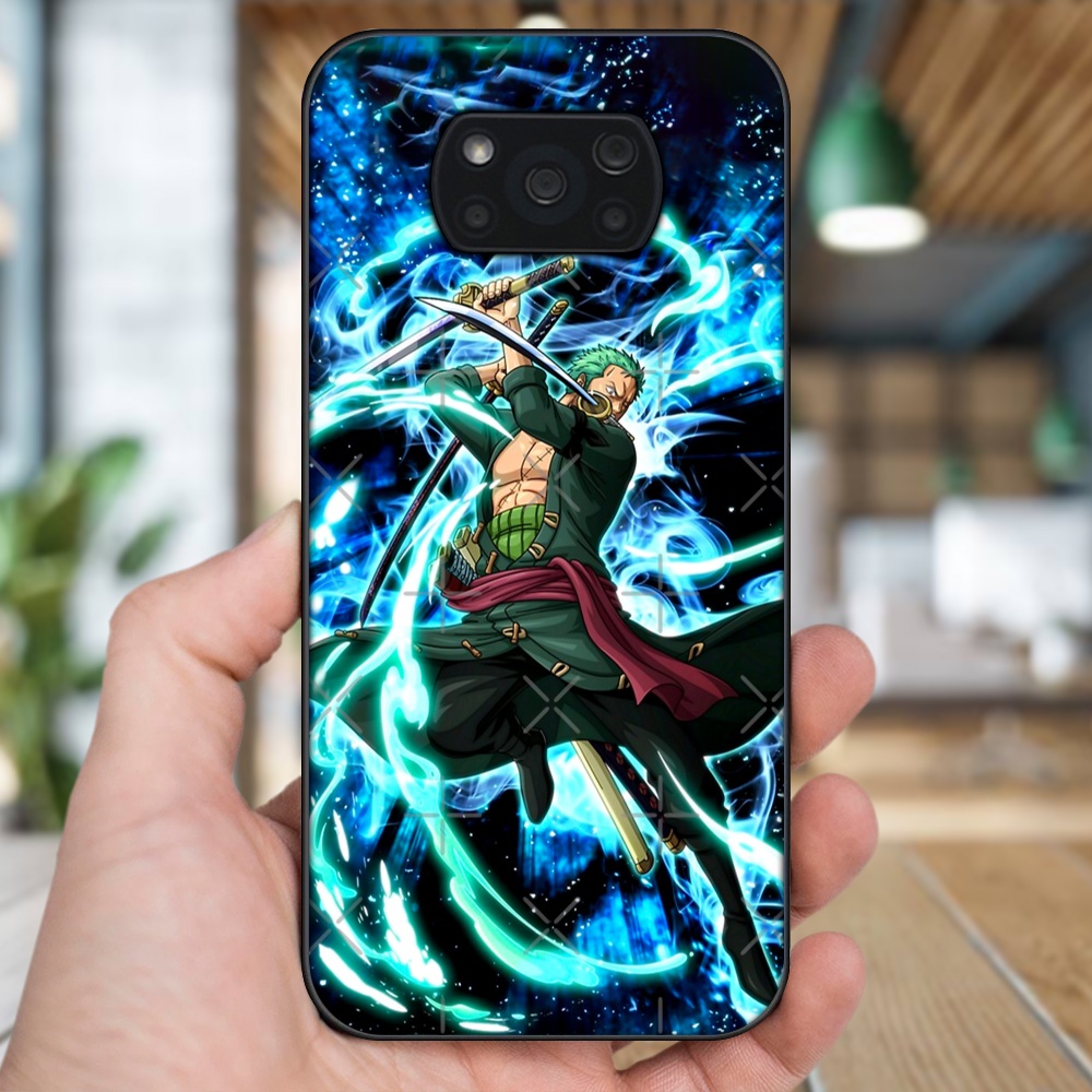 Ốp lưng Xiaomi Poco X3, Poco X3 Pro, Poco X3 NFC viền đen in hình Zoro One Piece