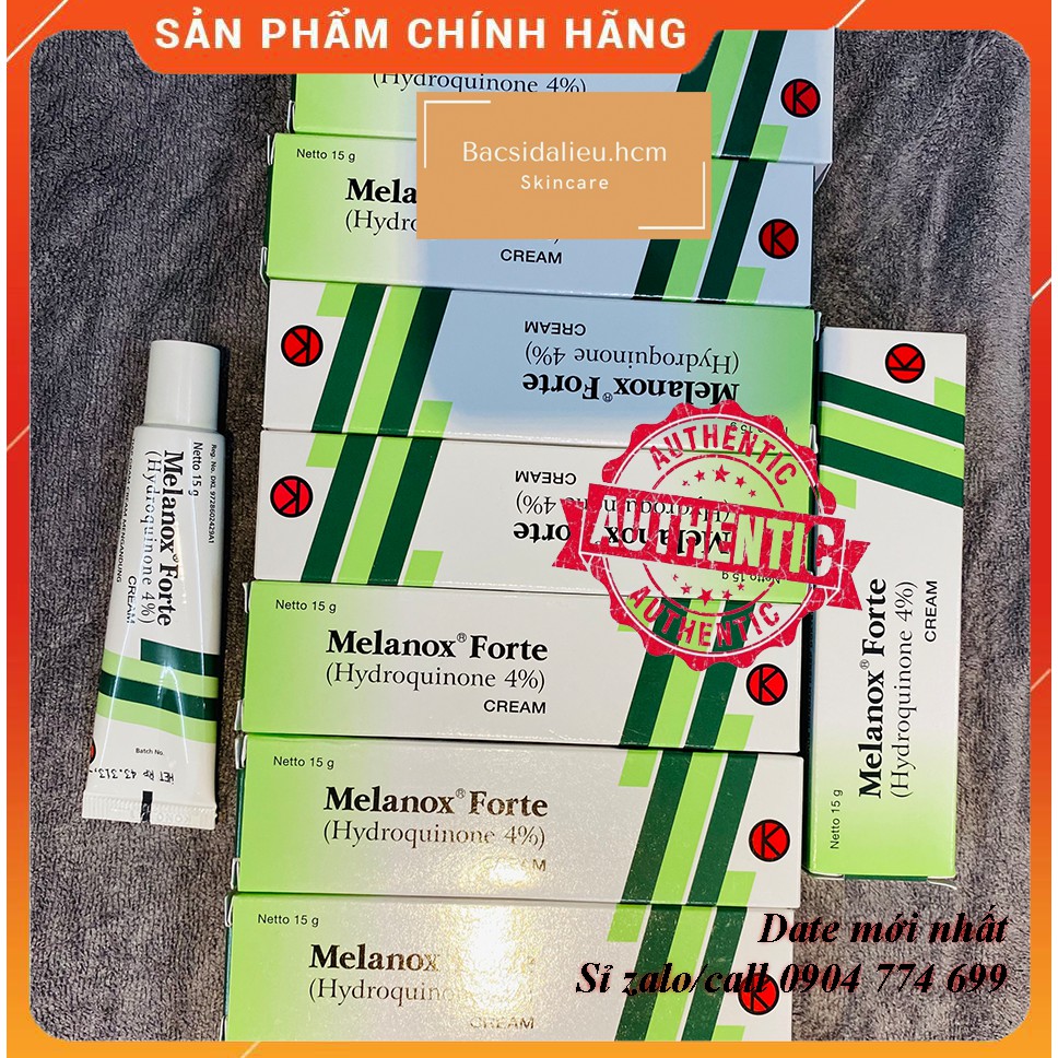 Melanox Forte - Hydroquinone 2% - 4% (15g) - Kem hỗ trợ giảm thâm, nám, tàn nhang