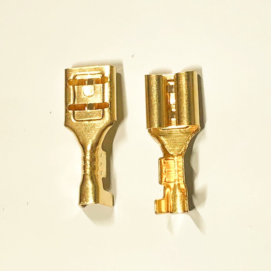 🔎100 ĐẦU COS GHIM 6.3 CHO Ô TÔ,XE MÁY BẰNG ĐỒNG