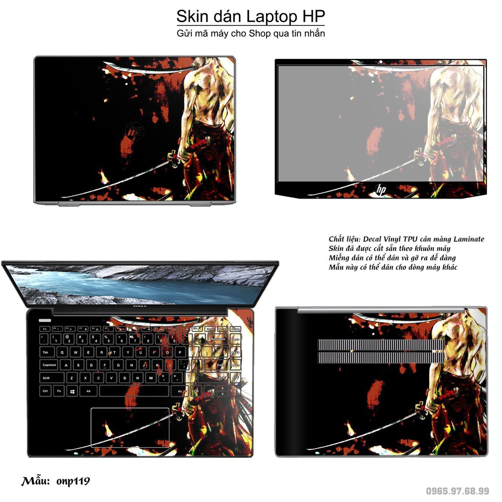 [Mã ELFLASH5 giảm 20K đơn 50K] Skin dán Laptop HP in hình One Piece bộ 13 (inbox mã máy cho Shop)