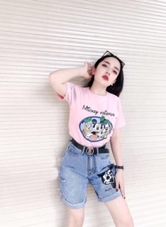 QUẦN JEANS NGỐ MICKEY