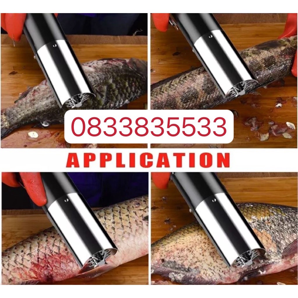 Máy cạo đánh vảy cá chống thấm nước bằng điện kèm dây cắm 120v-220 or pin 2200mAh