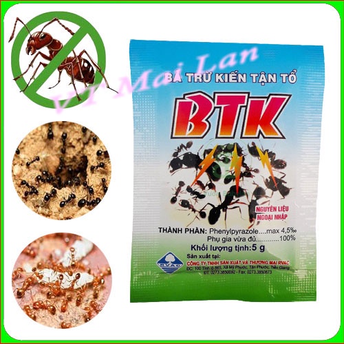 Bả trừ kiến tận tổ BTK (gói 5g)