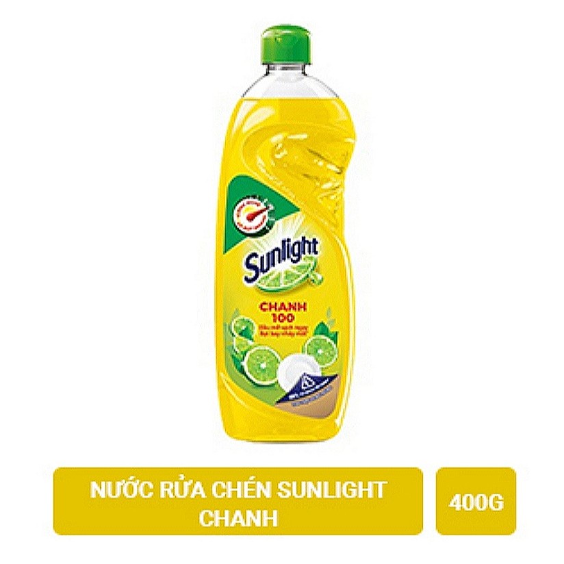 [Hoả Tốc] Nước Rửa Chén SUNLIGHT Chanh Chai 400g 400 g