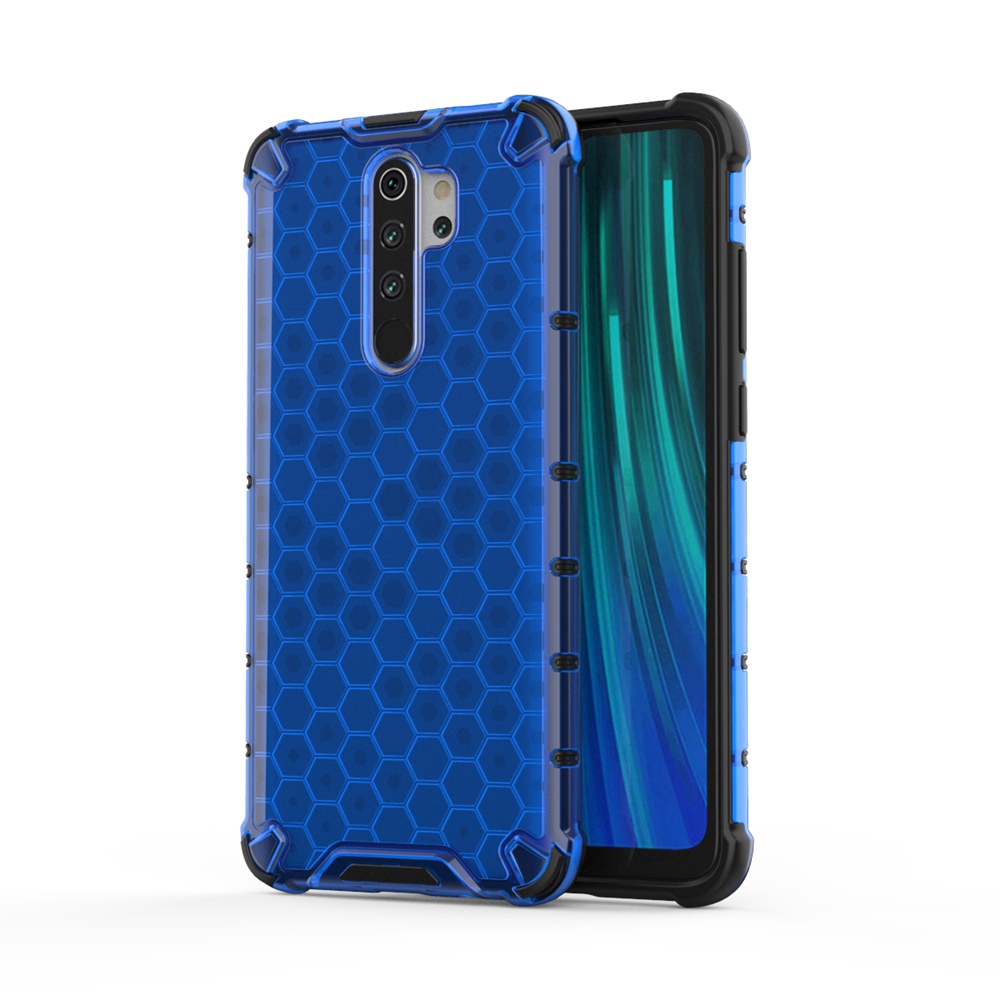 Ốp điện thoại TPU mềm + PC cứng chống sốc trong suốt cho Xiaomi Redmi Note 8 7 6 Pro 5