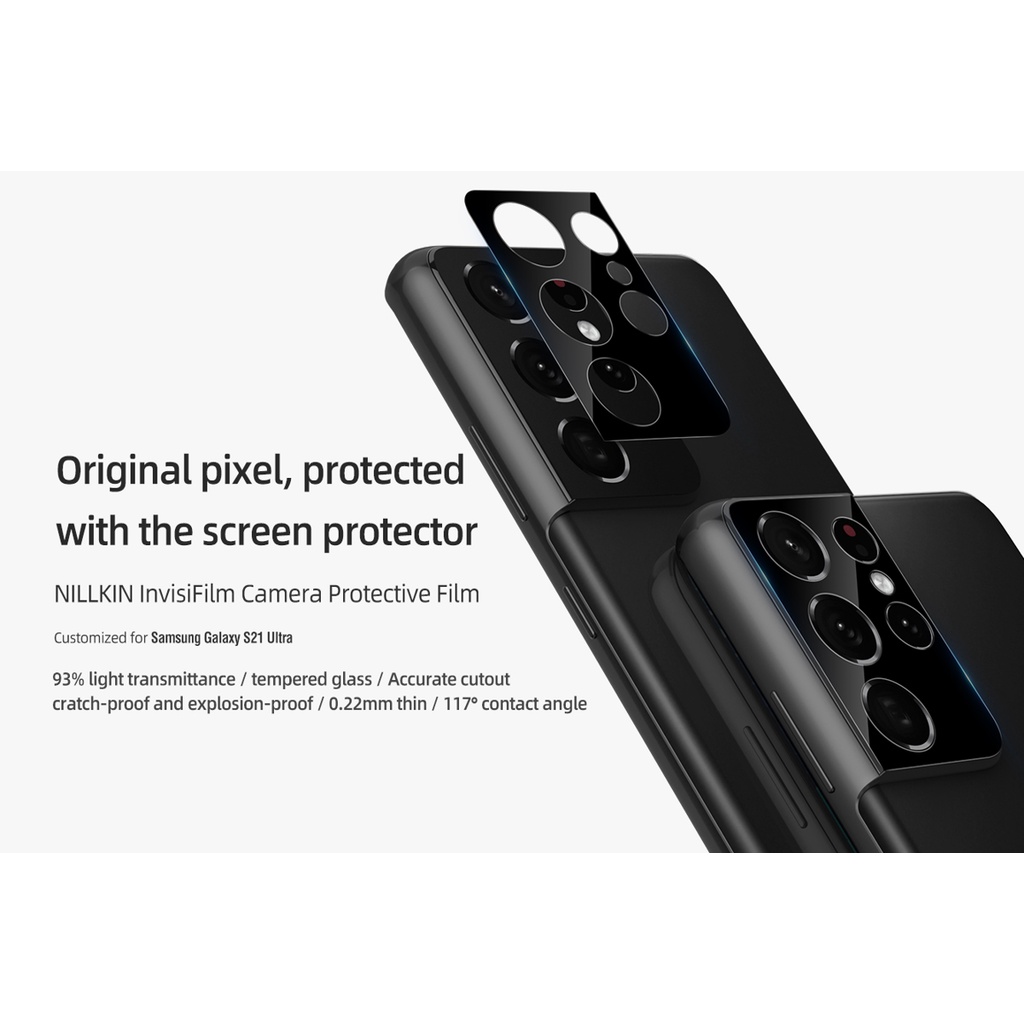 Kính Cường Lực NILLKIN Bảo Vệ Camera Sau Cho Samsung Galaxy Note 20 Ultra / S21 Plus Ultra / S20 Ultra Plus bộ 2 miếng