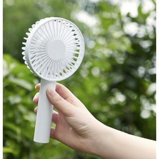 Quạt cầm tay mini sạc điện - gọn nhẹ 3 tốc độ gió để bàn có đèn