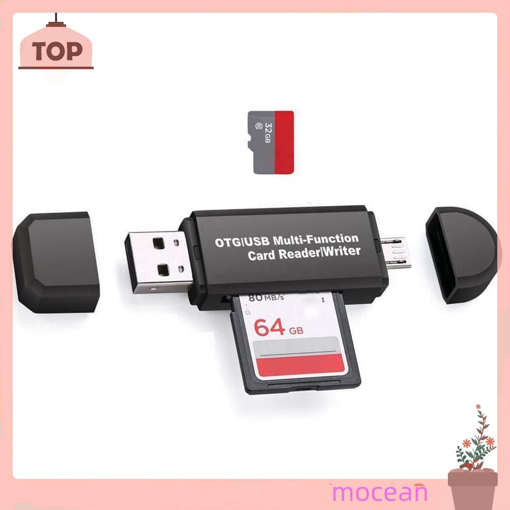 Đầu Đọc Thẻ Nhớ Usb + Usb Otg Usb 2.0 Mocean Cho Pc Android