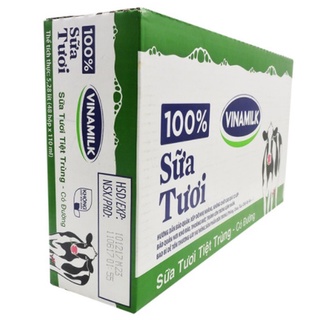 Thùng Sữa Tươi Vinamilk 100% Tiệt trùng vỉ 180ml/110ml *Giá đã trừ Khuyến Mãi*