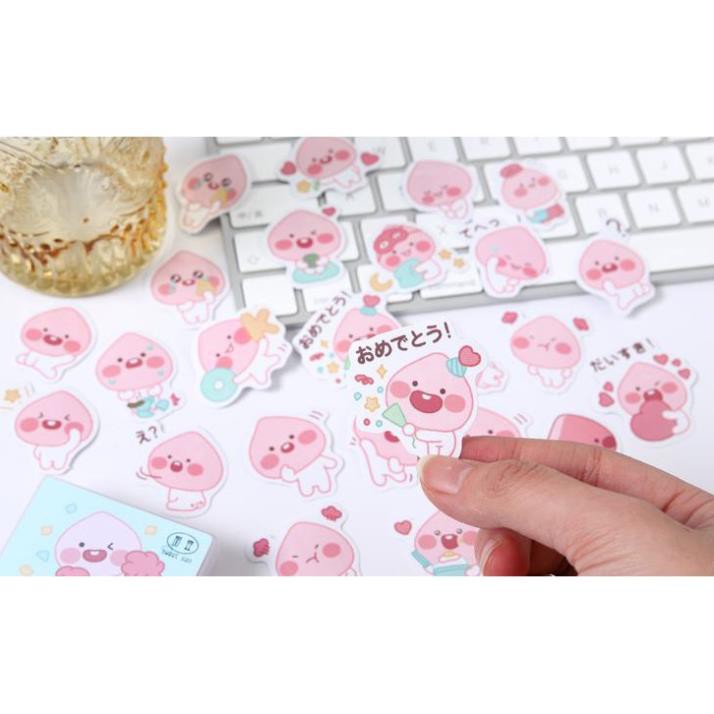 Bộ 46 Sticker Icon Dễ Thương Hàn Quốc dán trang trí E42