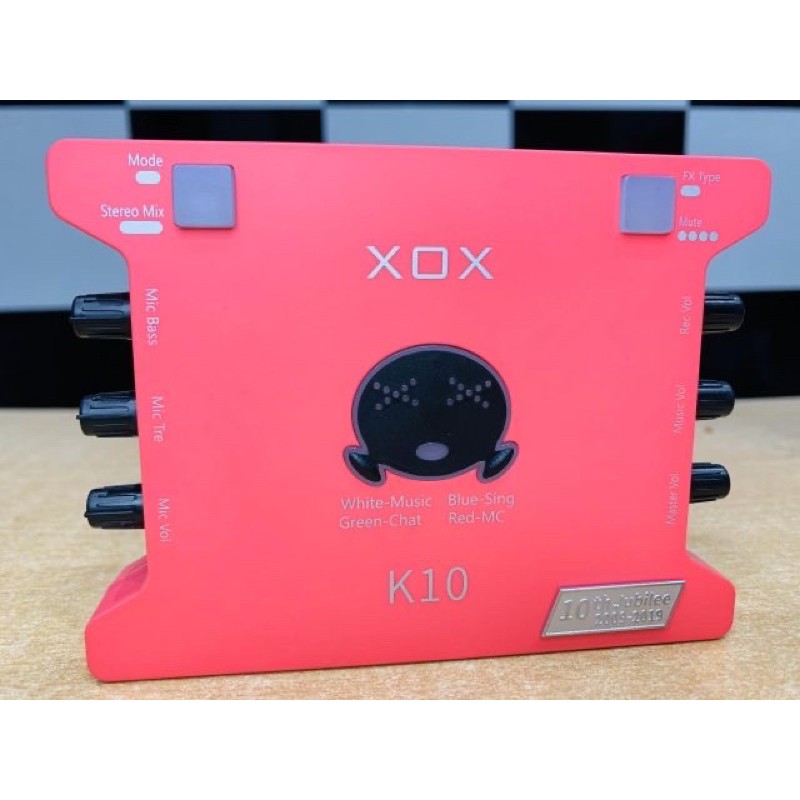 Sound card XOX K10 ⚡FREESHIP⚡ Phiên Bản Tiếng Anh - Kỷ Niệm 10 Năm Thành Lập Thương Hiệu
