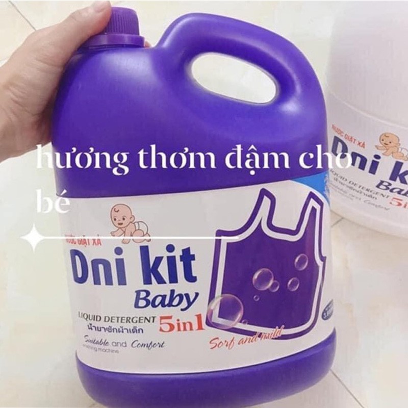 Can Nước Giặt - Nước Giặt Dnii Kid Hương Thơm Dịu Mát Cho Em Bé [Hàng Chính Hãng]