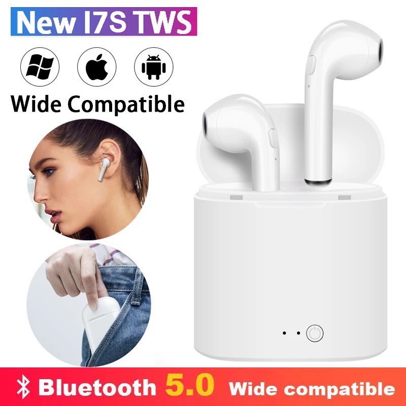 (⚡️ FREESHIP TOÀN QUỐC⚡️)  Tai nghe không dây giá rẻ- Tai Nghe bluetooth 5.0 ... Tai nghe i12, i11, i9s, i7s