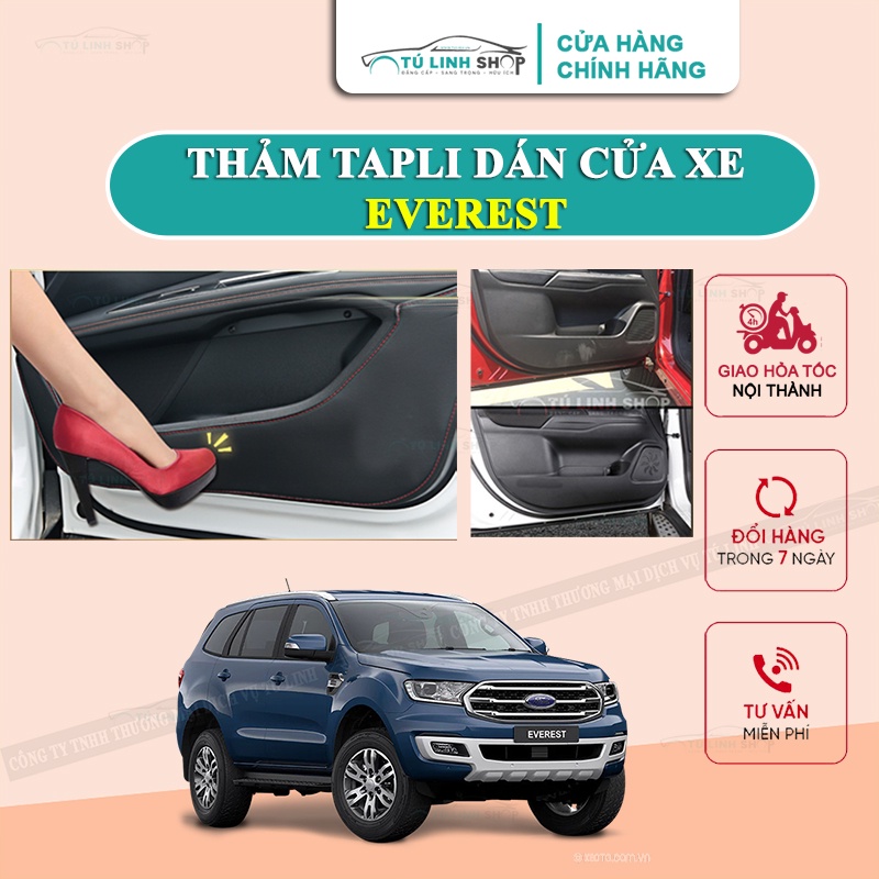 Bộ 4 Thảm Tapli EVEREST dán cánh cửa chống trầy xước xe