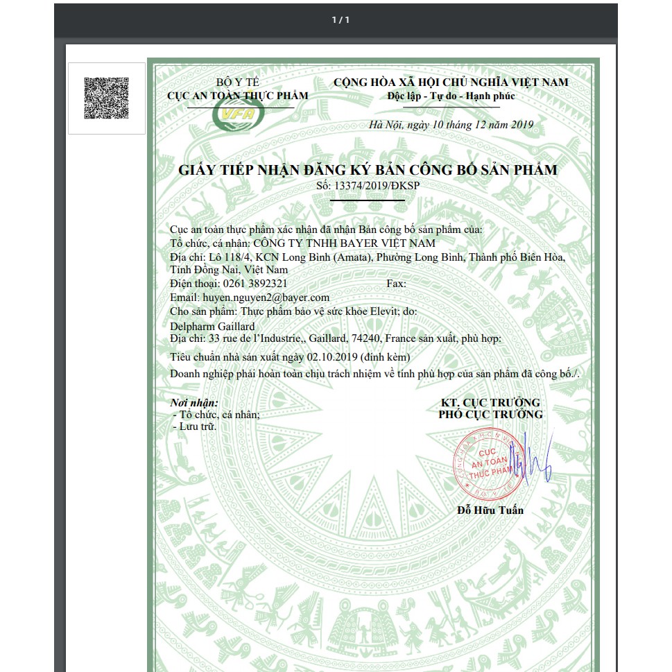 (ELEVIT, cho bà bầu, 100 viên