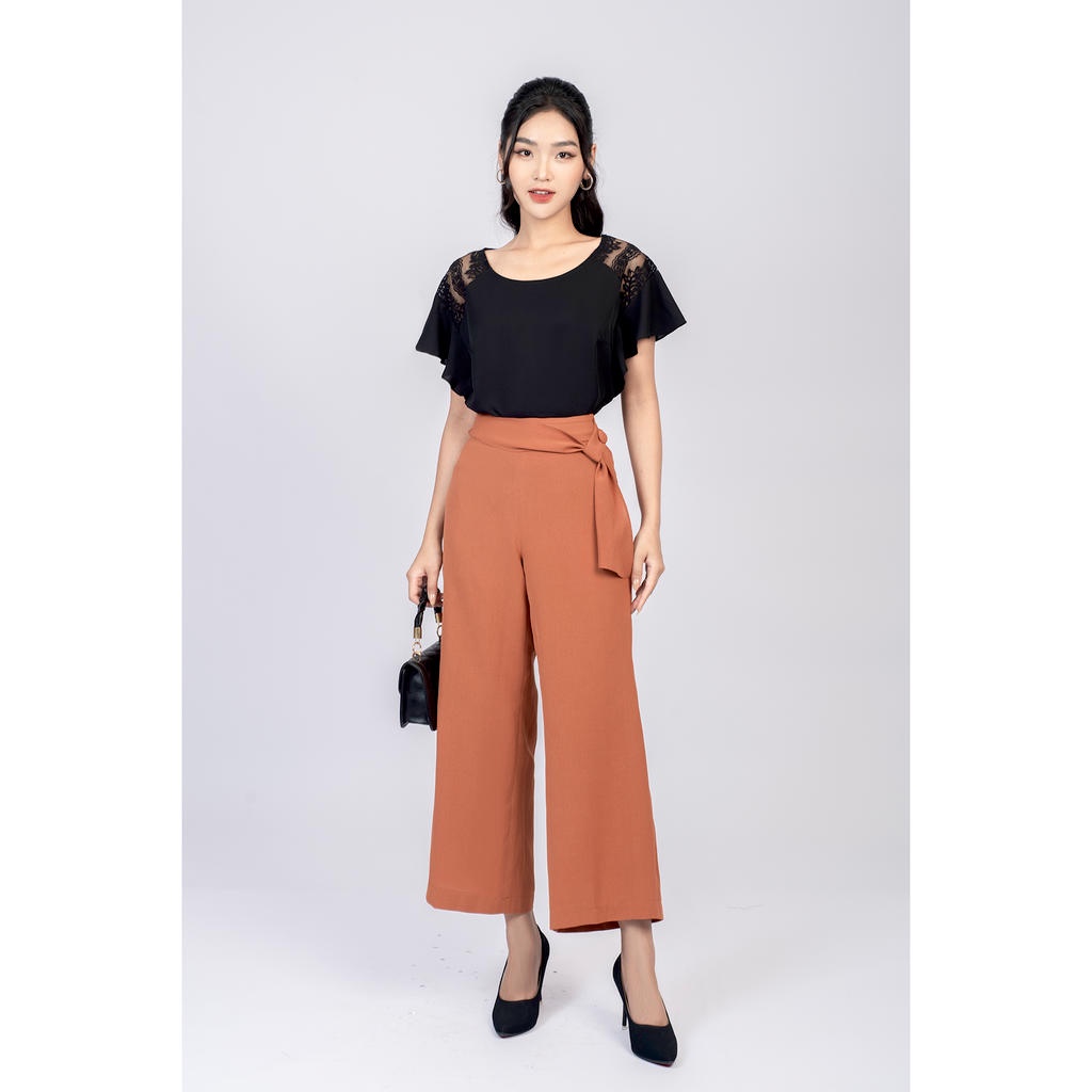 Quần ống suông,cạp chun sau MMOutfit M-QU020221027