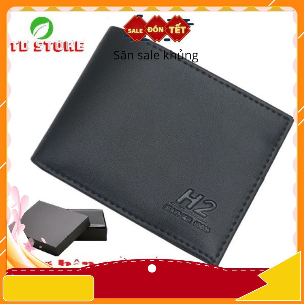 Ví Nam Đẹp Tặng Kèm Hộp Cao Cấp | Bóp Nam Da H2 blue_shop8