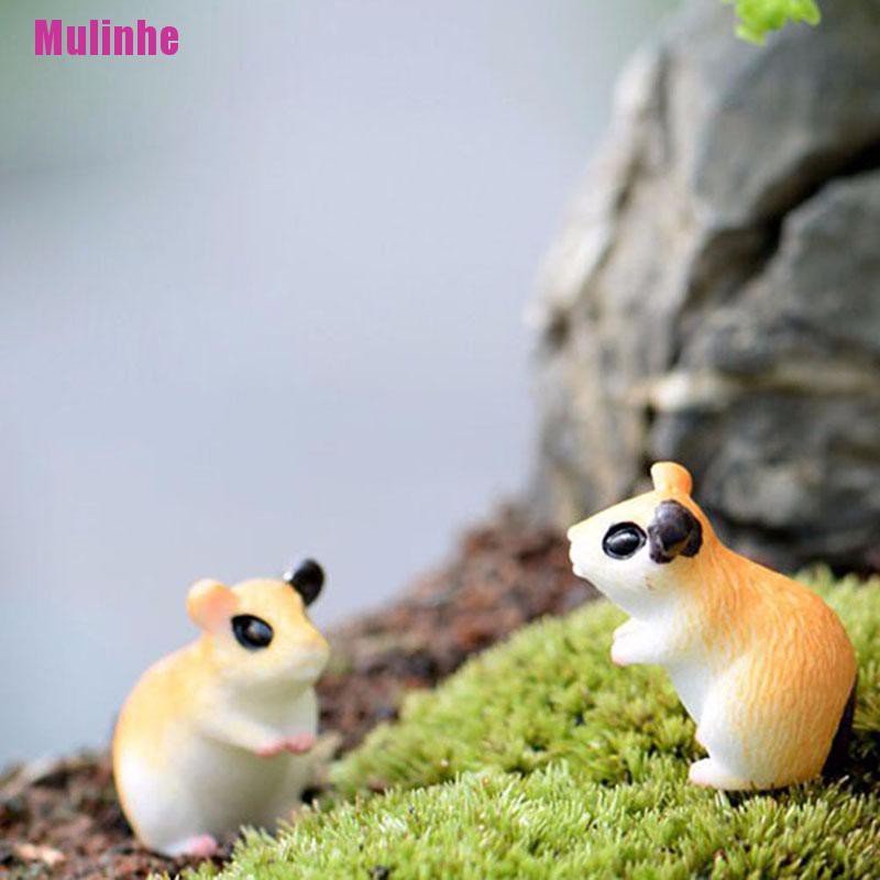 Mô hình chuột Hamster mini trang trí khu vườn cổ tích tiểu cảnh thủ công