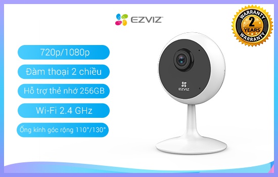 Camera wifi đa năng Ezviz CS-C1C 1080p - Hàng chính hãng:1MP/720P