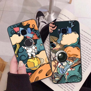 Ốp Samsung S8 / S8 Plus / S8+ in hình phi hành gia,vũ trụ cute bảo vệ camera điện thoại