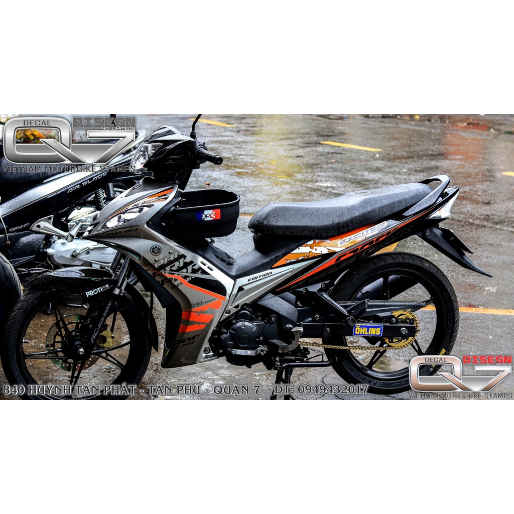 TEM RỜI EXCITER 2010 CAM BẠC ĐEN