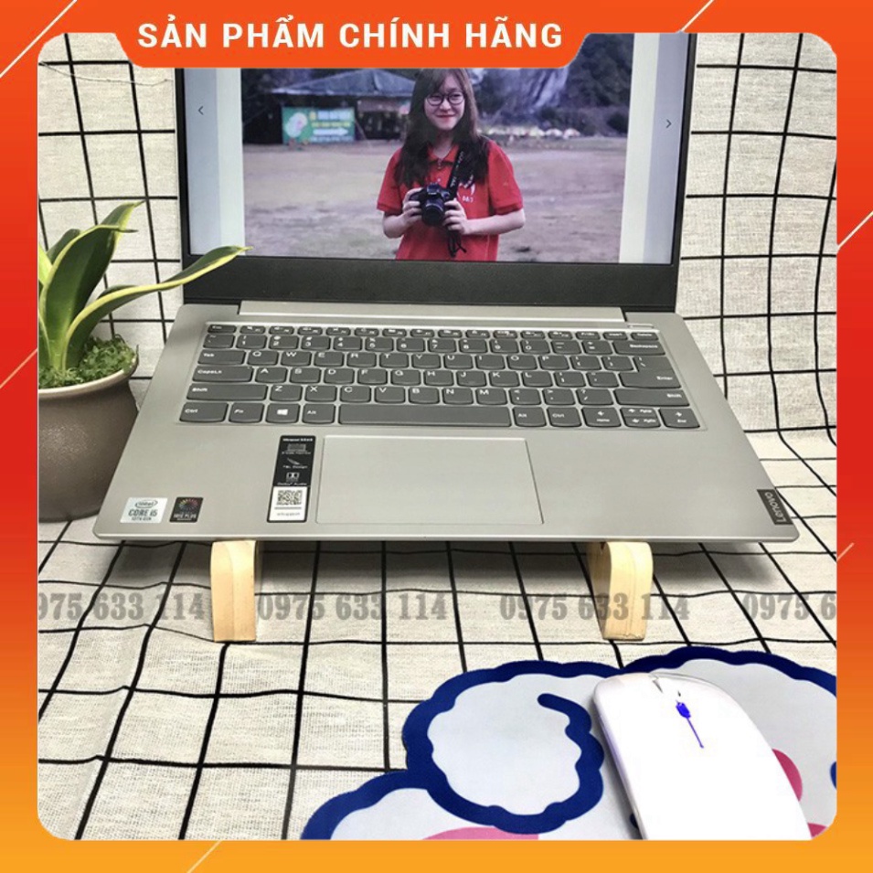 Giá đỡ laptop 💙FREESHIP💙 Kệ để máy tính bằng gỗ thông chắc chắn, nhỏ gọn, tiện lợi