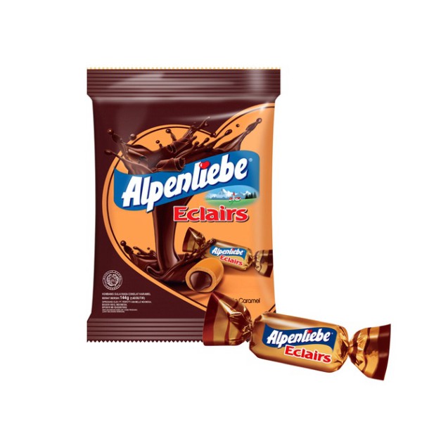 Kẹo Mềm Alpenliebe Éclair Hương Caramen Nhân Sôcôla 144g/gói