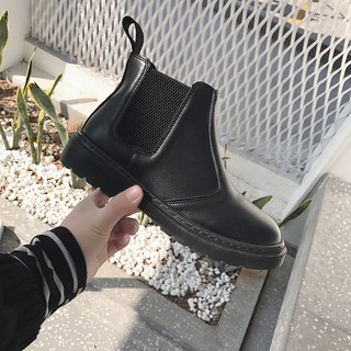 [ORDER] Giày bốt cao cổ đế bằng chất da