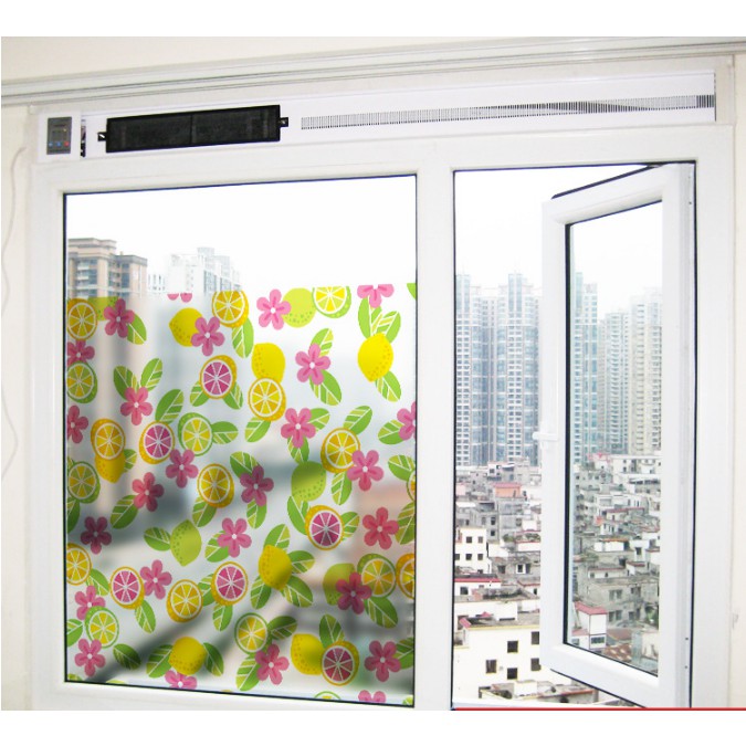 Decal dán kính cao cấp - Hoa Lá Chanh ( 60x58 )