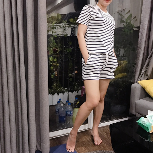 Set bộ cotton đùi VNXK