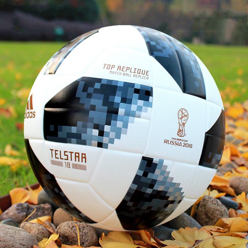 Bóng Đá World Cup 2018 TELSTAR 18 MECHTA Size 4 5 Phù Hợp Sân Cỏ Nhân Tạo Và Sân Cỏ Tự Nhiên (Bóng Đúc Cao Cấp)