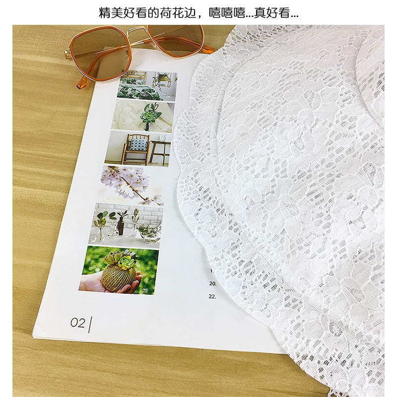 Nón Tai Bèo Phối Ren Hoa Xinh Xắn Thời Trang Retro Hàn Quốc Cho Nữ