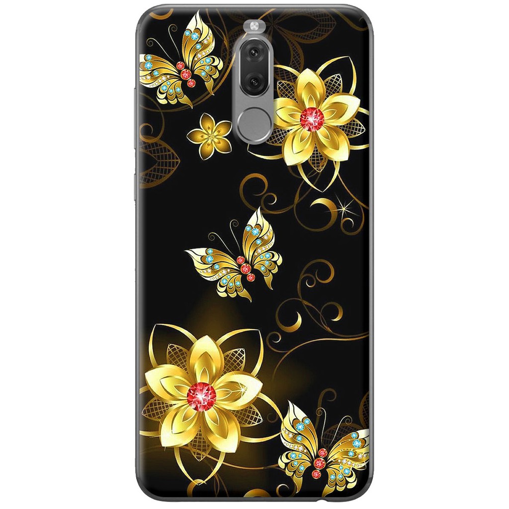 Ốp lưng nhựa dẻo Huawei Nova 2i, 3i, 3e, 4e Hoa bướm vàng