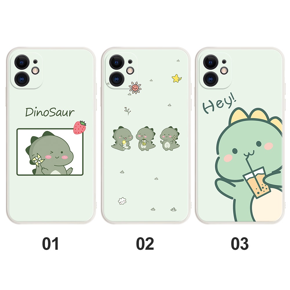 Ốp Điện Thoại Hình Khủng Long Dễ Thương Cho OPPO A52 A72 A3 A32 A33 A11 A5 A9 A15 A15S A3S A59 A59S F1s A5S A12 A8 A31 A83 #Ốp Điện Thoại H117