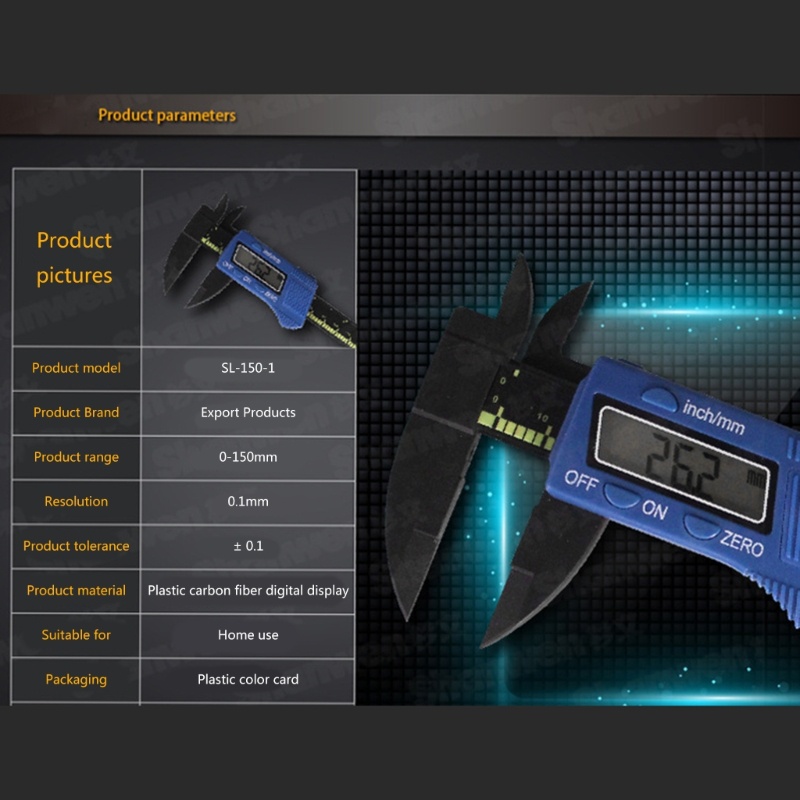 Thước Cặp Cơ Khí Bằng Nhựa 0-6inch / 0-150mm Chuyên Dụng