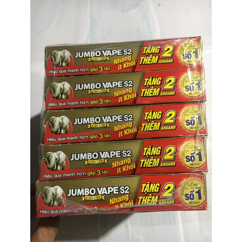 Combo 5 Hộp Nhang muỗi JUMBOVAPE Cao Cấp( Nhang ít khói)