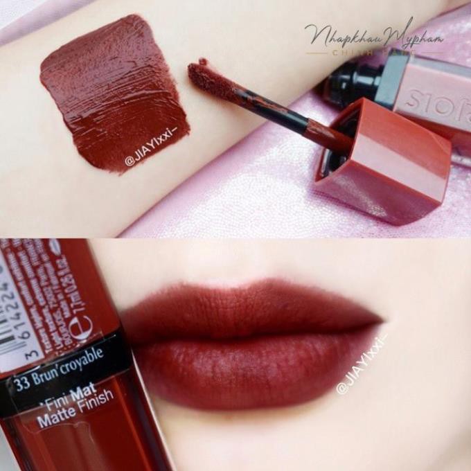 [Auth] Son Bourjois Velvet 33 Brun’Croyable đỏ nâu