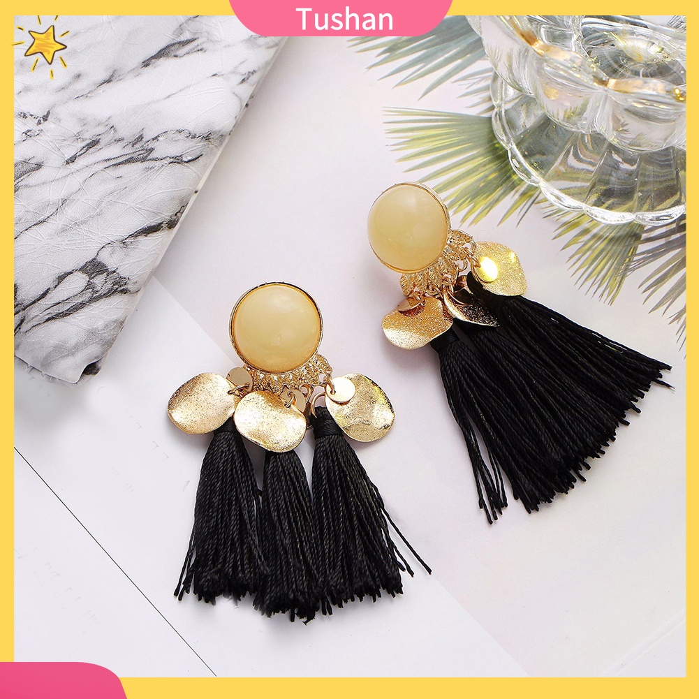 Bông tai tua rua phong cách Bohemian cổ điển dành cho nữ