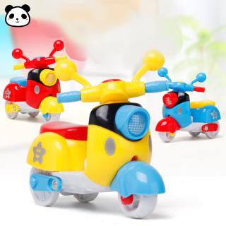 Children Cartoon Motorcycle Toy Set Simulation Pull Back Motorcycle