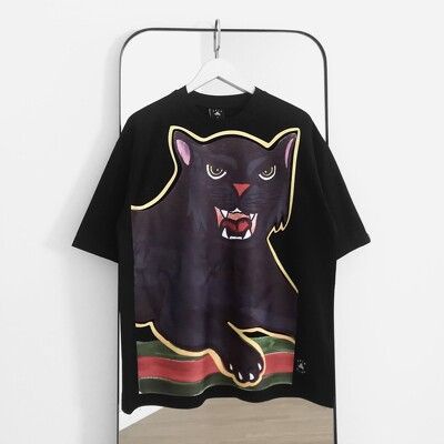 Áo thun oversize Black Cat , áo phông cotton nam nữ unisex, ODIN CLOTHING | BigBuy360 - bigbuy360.vn