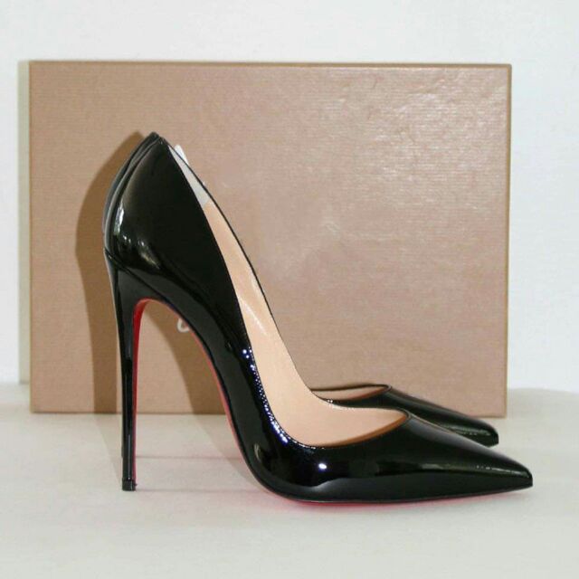 Cao gót màu đen da bóng 11p | BigBuy360 - bigbuy360.vn