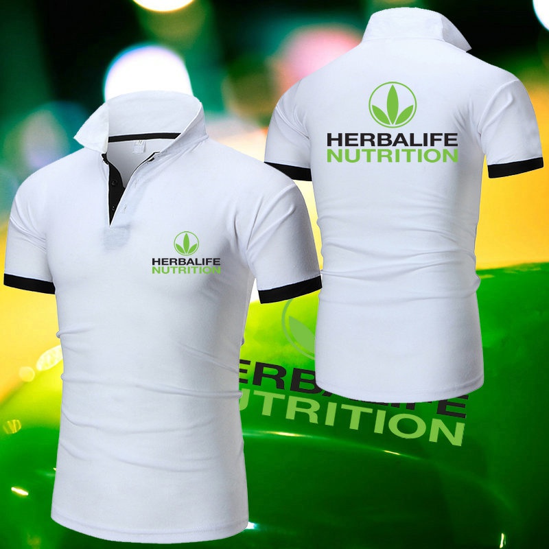 HERBALIFE Áo Thun Polo Ngắn Tay In Họa Tiết Thời Trang Mùa Hè Dành Cho Nam