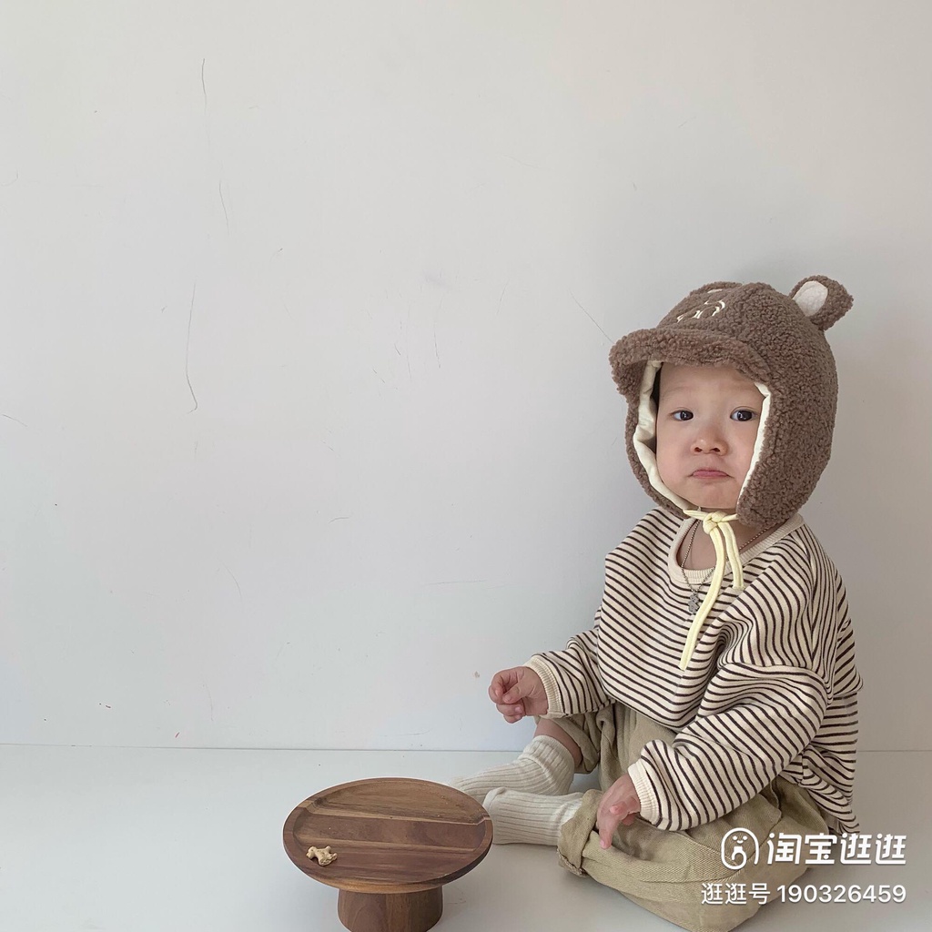 Áo sọc ngang Hàn Quốc phù hợp bé trai bé gái size 80-120